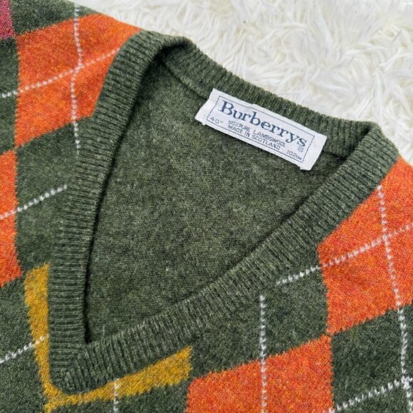 Burberrys Vintage Pure Lambswool Sweater Unisex - Picture 6 of 9